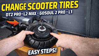 How to Change Electric Scooter Tires (Ausom DT2 Pro, L2 Max, Gosoul 2 Pro, L1)