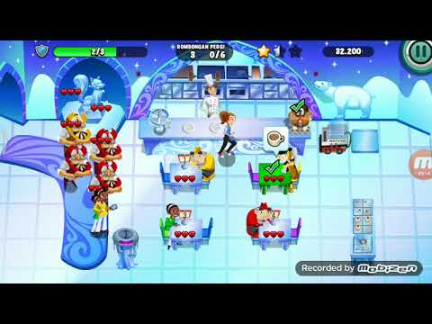 Diner dash level 203 Bintang 3 - GRILL 'N' CHILL