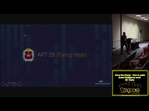 BSides Detroit 2018 103 Know the Enemy How to make threat intelligence work Nir Yosha