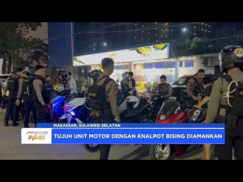 TIM PATROLI PERINTIS PRESISI POLDA SULSEL AMANKAN KNALPOT BISING