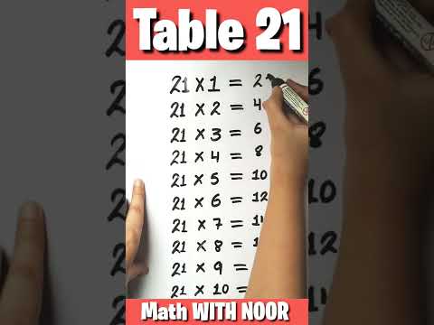 21 table trick | table trick of 21 | table of 21 | 21 ka table trick | #table #tables #short #shorts