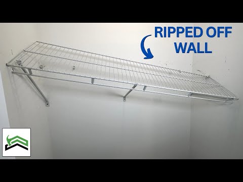 How To Fix A Falling Or Weak Closet Shelf | Guaranteed Permanent Fix!