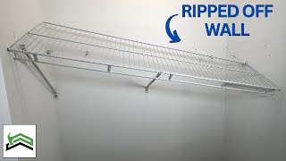 How To Fix A Falling Or Weak Closet Shelf | Guaranteed Permanent Fix!