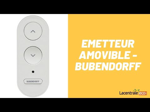 Présentation émetteur amovible supplémentaire 3 boutons  - Bubendorff