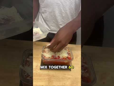 93g protein 🔥🔥: High Protein Pizza Bowl #nutrition #mealprep #healthyeating