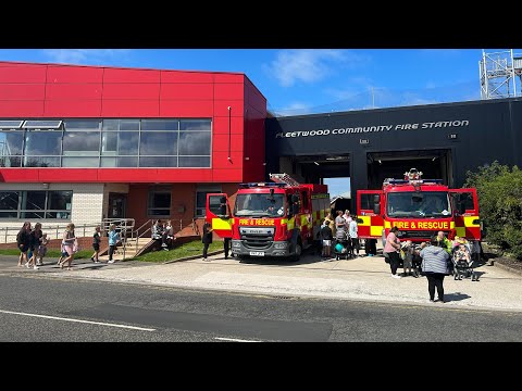 Fleetwood fire station with a special guest link in bio to there channel
