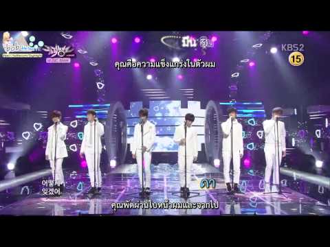 [Karaoke-ThaiSub] 130111 Music Bank  Boyfriend - Standing with U  (Live ver.)