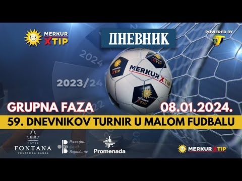 59. Dnevnikov turnir - ponedeljak 08.01.2024., (Ostale kategorije, grupna faza)