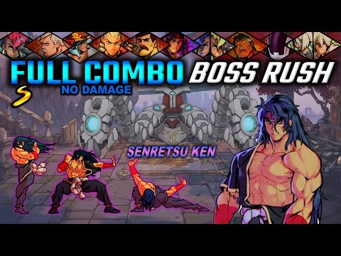 Boss Rush Full Combo Shiva (Senretsu Ken) - Streets of Rage 4 V7