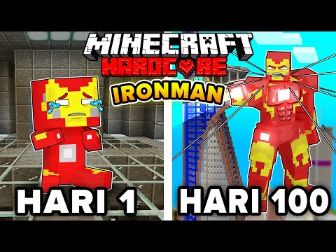 Zozo Survive 100 DAYS as IRON MAN in Minecraft HARDCORE!