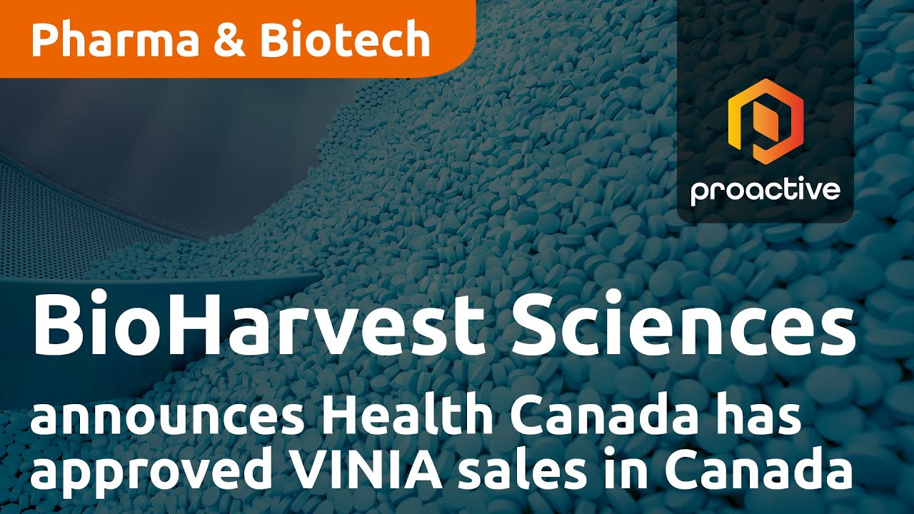 BioHarvest Sciences announces Health Canada has approved VINIA sales in Canada