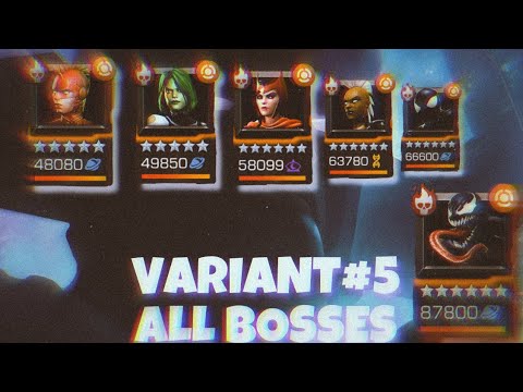 Variant#5 Blood And Venom All Bosses Fights | Mcoc