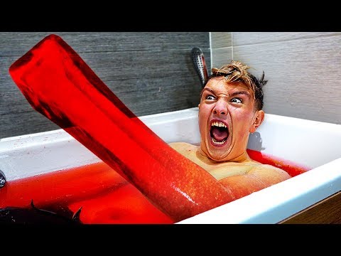 I Set Myself in Jello for 24 Hours & It was a HUGE Mistake... (Got Stuck)
