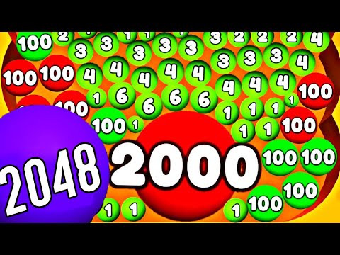 DIGS & BALLS - 2048 Sand Balls (Dig 2048 Games) Asmr Satisfying Math Games Mobile