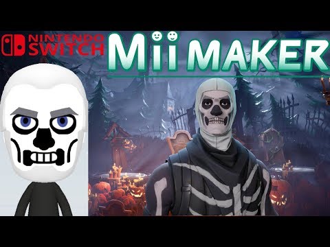 mii maker how to create skull trooper from fortnite - tomodachi life qr codes fortnite