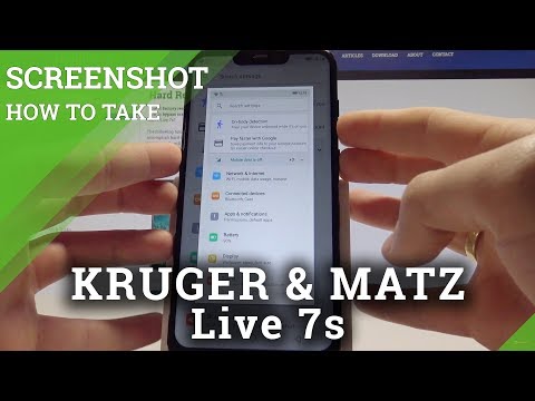 How to Take Screenshot in KRUGER & MATZ Live 7s - Capture Screen Instructions