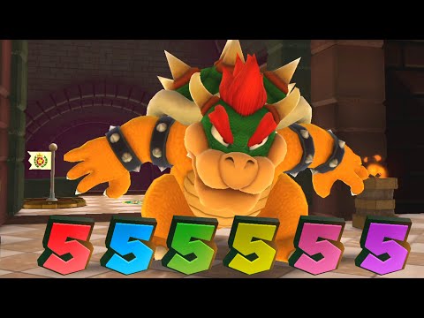 Chaos Castle | Mario Party 10 - Bowser Vs Mario Vs Luigi Vs Peach Vs Daisy (Bowser Party)