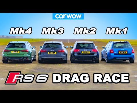 Audi RS6 generations DRAG RACE