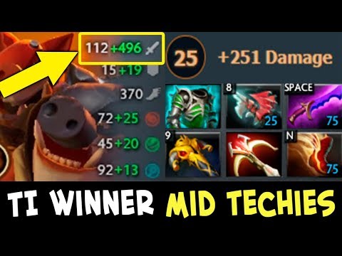 TI winner MID Techies — WTF damage 25 lvl TALENT by Mind_Control
