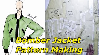 HOW TO MAKE A BOMBER JACKET PT. 1 | PATTERN MAKING TUTORIAL | LA MODÉLISTE