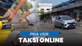 Seorang Pria Diduga Preman Usir Sopir Taksi Online, Turunkan Paksa Penumpang di Stasiun Poncol