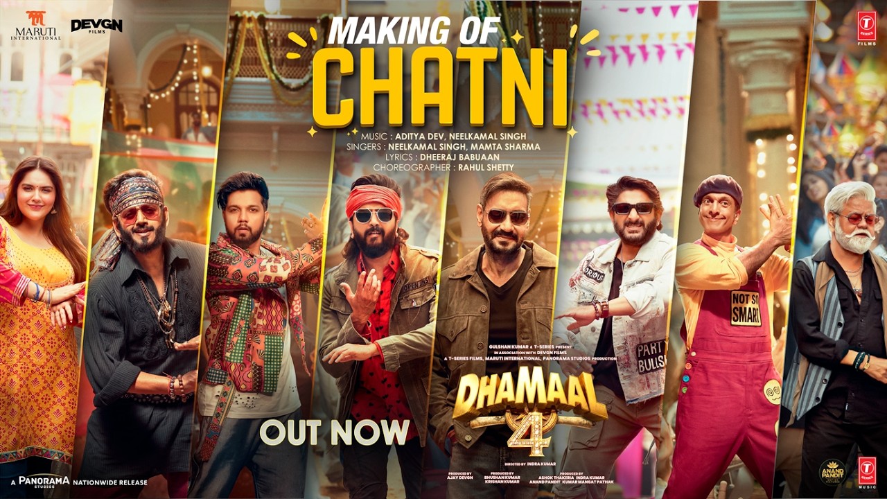 Dhamaal 4: Making Of Chatni (Song) | Ajay Devgn, Arshad,Ritiesh,Jaaved,Ravi | Neelkamal,Aditya,Mamta