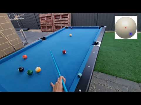 7 ft. foldable pool table 9-ball runout practice