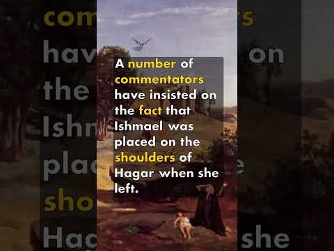 Was Ishmael a teenager or a baby when he and Hagar were sent away by Abraham?