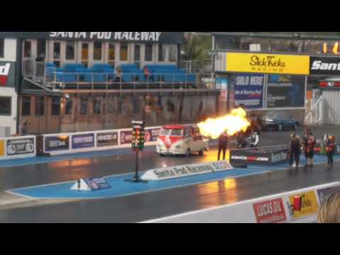 oklahoma willy jet engined VW santa pod 2023 bug jam