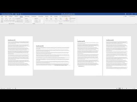 Eine Seite im Querformat (Office 365 - Word)