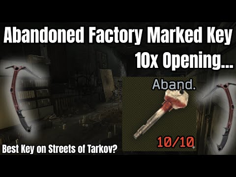 [1.00] Abandoned Factory Marked Key 10x Opening - Streets of Tarkov
