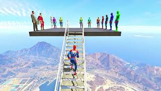 GTA 5 Ragdolls: Spider-Man’s Funniest Water Jumps #Shorts
