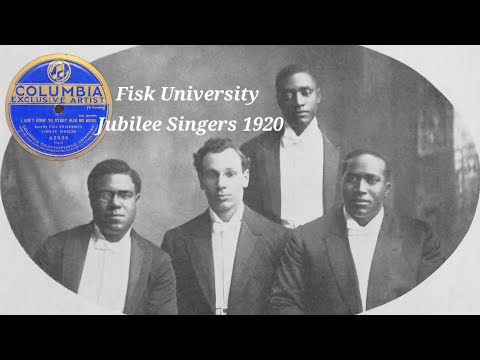 1920 Negro Spiritual: "Down By the Riverside" (I Ain't Goin' to Study War No More) - Fisk Jubilee