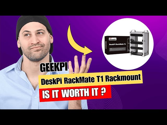 Vídeo relacionado con GeeekPi 8U Server Cabinet, 10 Pulgadas Server Rack for Network, Servers, Audio, and Video Equipment, DeskPi RackMate T1 Rackmount (Black)