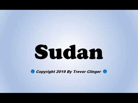 How To Pronounce Sudan