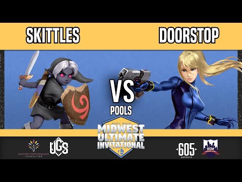 Midwest Ultimate Invitational - Pools - skittles(Young Link) Vs. Doorstop(Zero Suit samus)