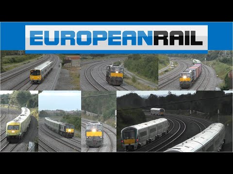 Stacumny Bridge - Irish Rail 071, 201, MKIV, 22000 & 2800 Class Trains