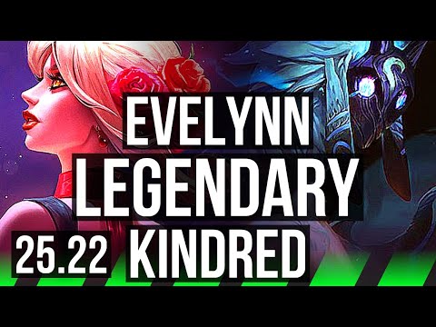 EVELYNN vs KINDRED (JGL) | 21/1/8, Legendary | EUW Master | 25.22
