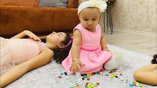Saliha bir bebek bakıcısı oluyor! Saliha becomes a babysitter!