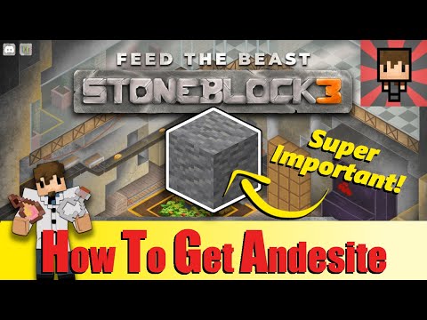 FTB STONEBLOCK 3 - How to get Andesite & Tinker's Tools tutorial EP02
