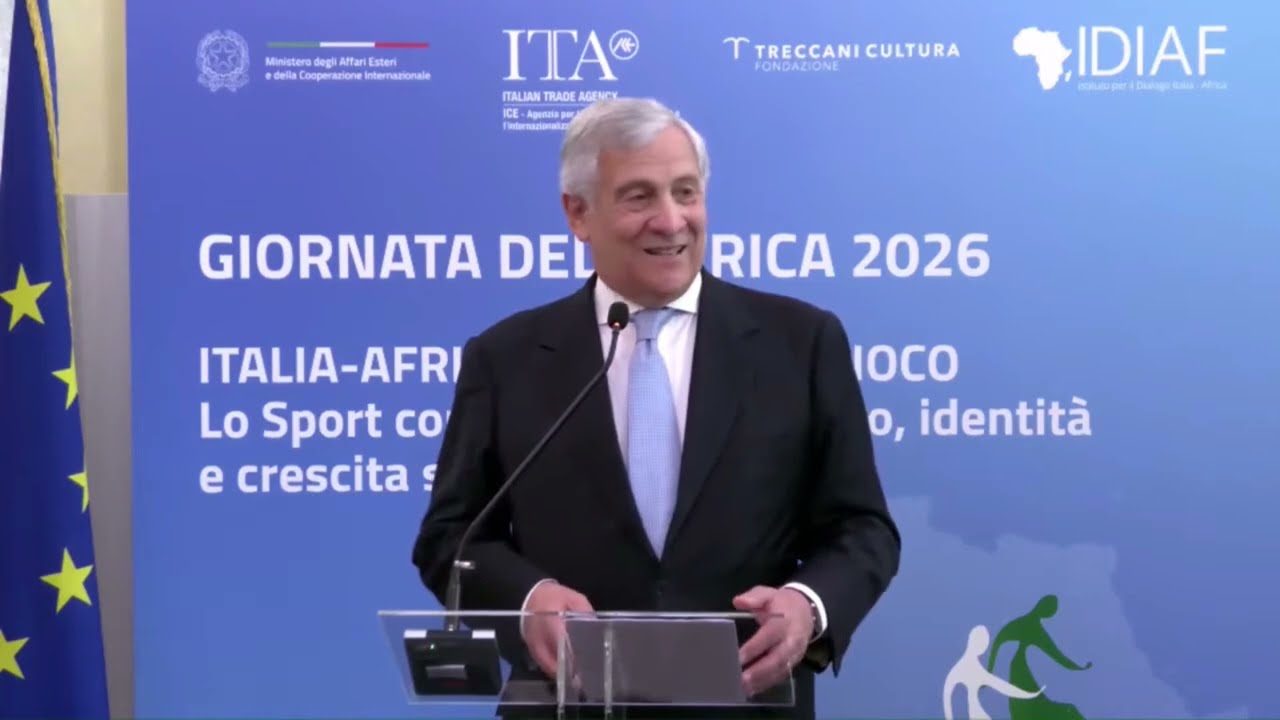 IL MINISTRO TAJANI INTERVIENE ALL'EVENTO "ITALIA-AFRICA: CULTURE IN GIOCO"