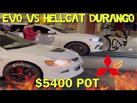 Evo vs Dodge HellCat Durango