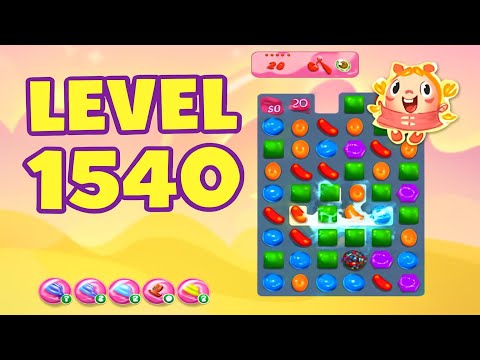 Level 1540, Candy Crush Saga, Walkthrough, Gameplay, No Commentary, Android