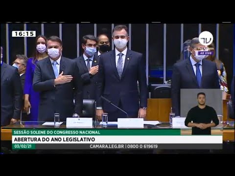 Bolsonaro participa de abertura do ano legislativo no Congresso - 03/02/2021