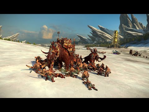 Norsca vs Ogre Kingdoms - 4K Quality - Total War Warhammer 3