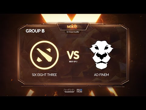Six eight three vs Ad Finem, MDL Chengdu Major Qualifier, bo2, game 1 [4ce]