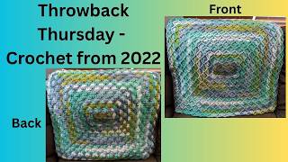 #throwbackthursday - my first Bavarian stitch crochet blanket in 2022