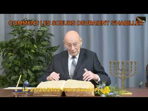 comment les soeurs devraient s'habiller. FRÈRE EWALD FRANK. @the-biblical-end-time-message