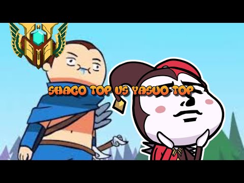 Shaco VS Yasuo en TOP  Combate insano...