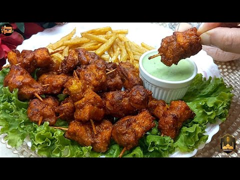 Ramadan Special Toothpick Chicken Recipe | Chicken Sticks Fry | Chicken Appetizers by Blingspot Pk